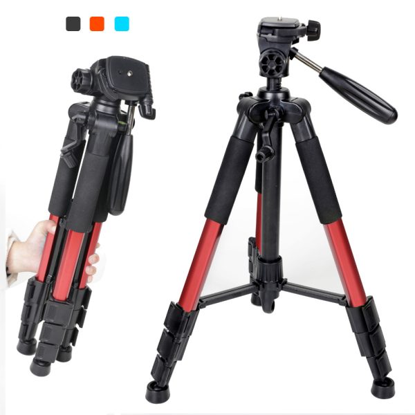 Q111 Professional Portable Travel Aluminum Camera Tripod&Pan Head for SLR DSLR Digital Camera Three color - Image 4